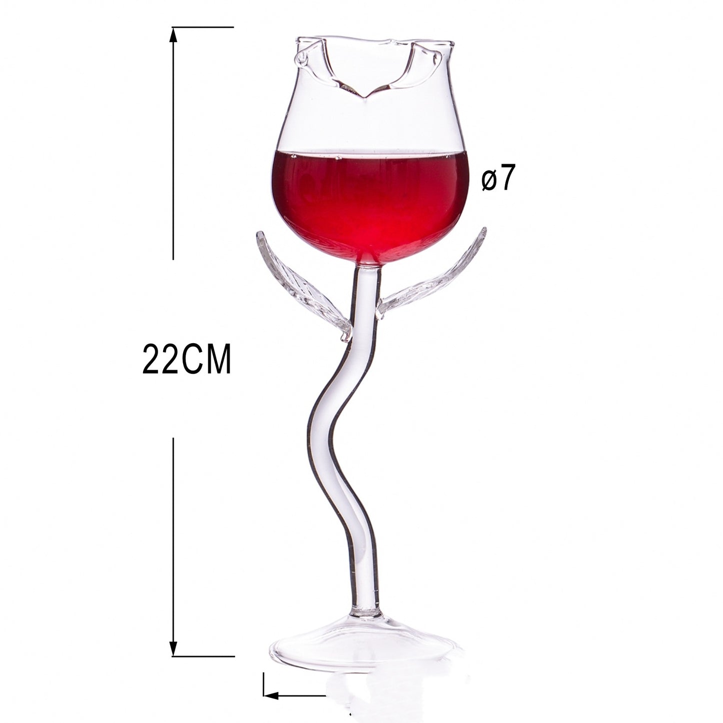 Creative Rose Shaped Wine Glass