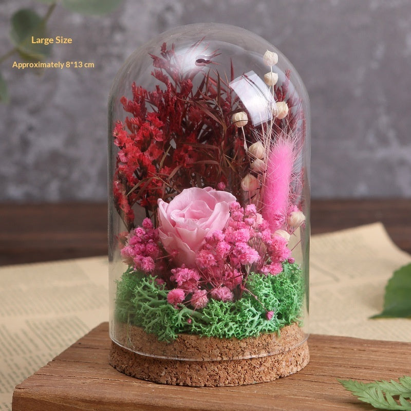 DIY Craft Kit Handmade Ornament Dried Flowers Glass Dome