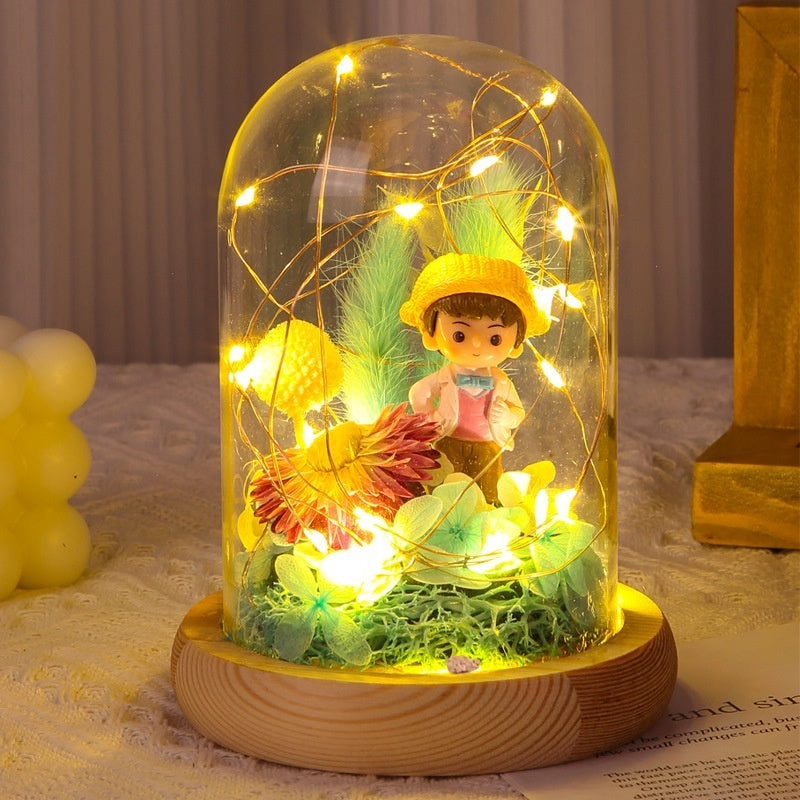 Preserved Flower DIY Materials Glass Dome Handmade