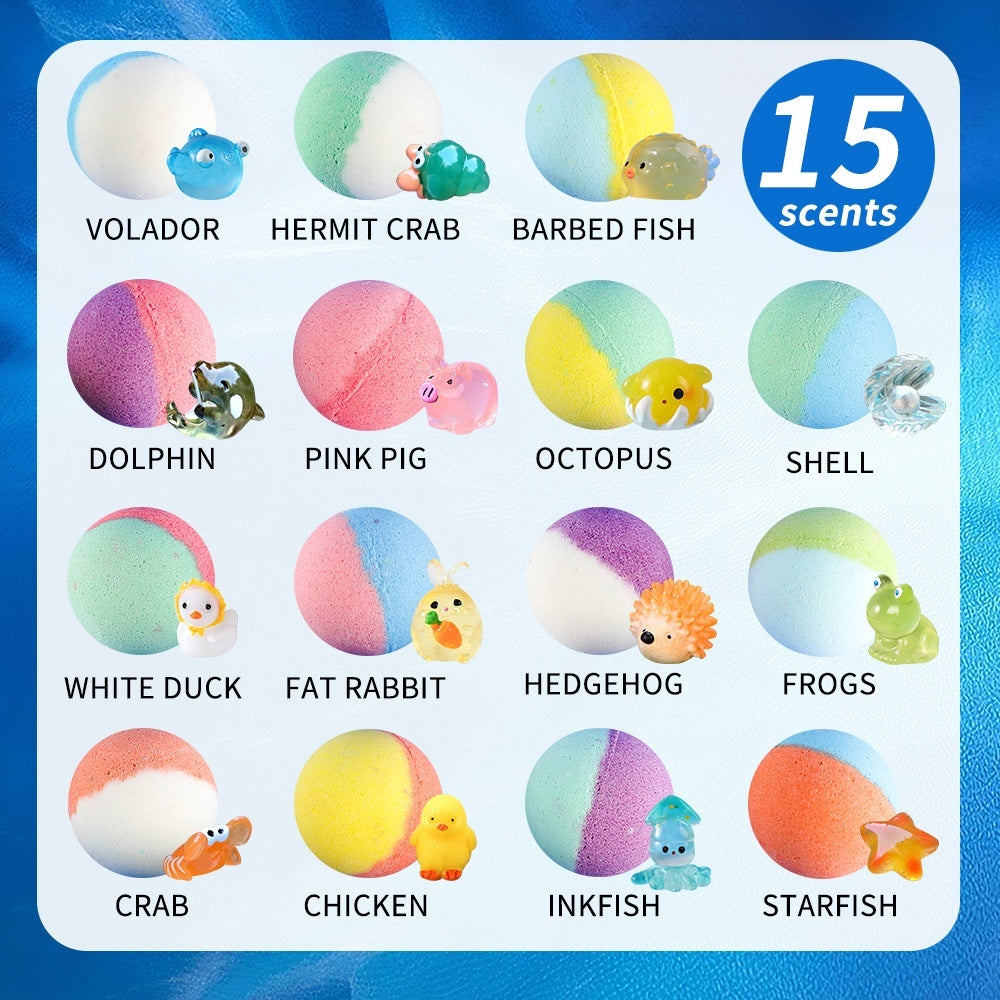 50g X 15 Bath Salt Balls Doll Bath Set