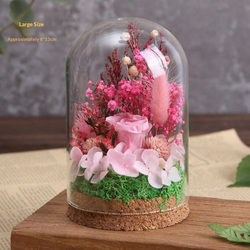 DIY Craft Kit Handmade Ornament Dried Flowers Glass Dome