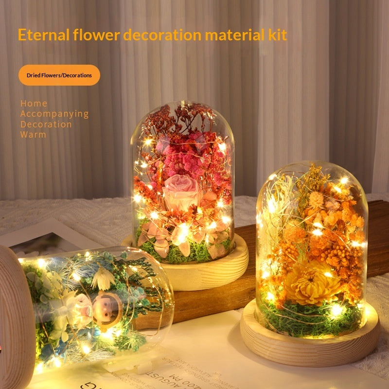 Preserved Flower DIY Materials Glass Dome Handmade