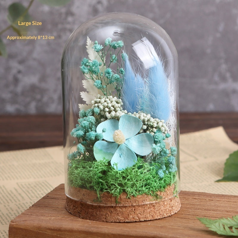 DIY Craft Kit Handmade Ornament Dried Flowers Glass Dome